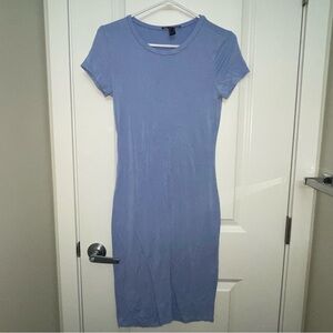 Light blue tshirt dress